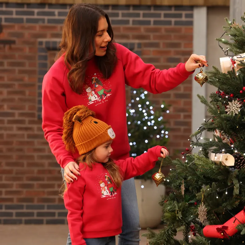 Winnie and Me Festive Sweatshirt Red-2