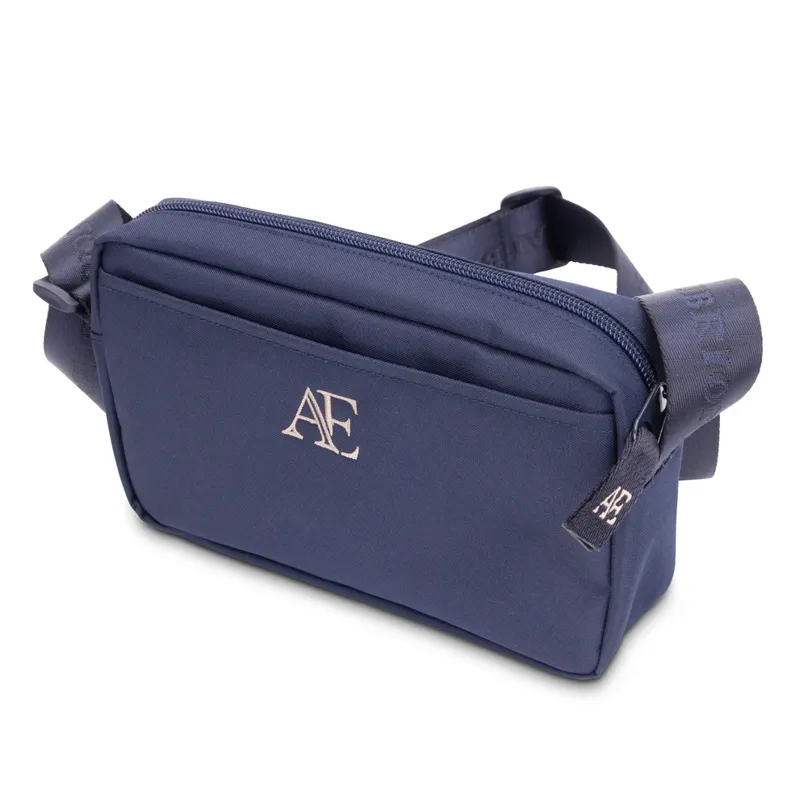 Aubrion Equestrian Cross- Body Bag Navy-1