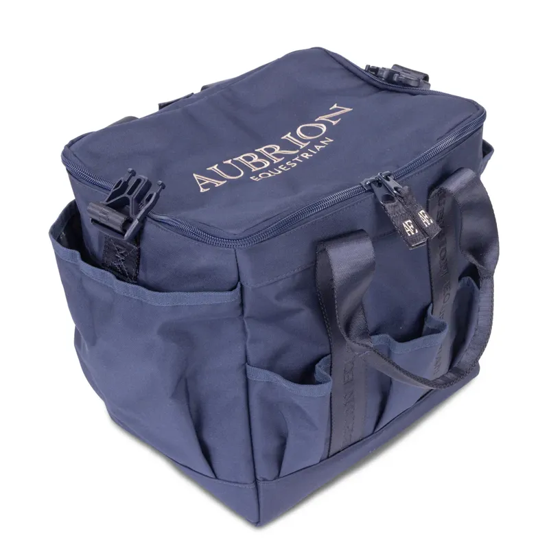 Aubrion Equestrian Large Grooming Kit Bag Navy-1