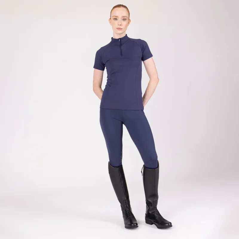 Aubrion React Short Sleeve Base Layer in Midnight-3