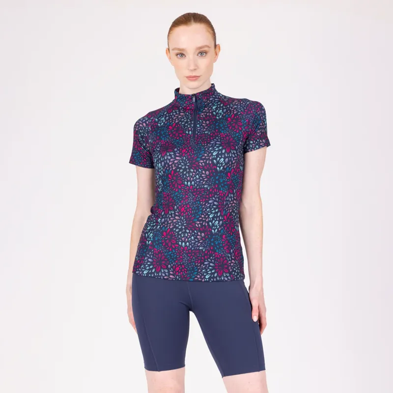 Aubrion React Short Sleeve Base Layer in Petal-4