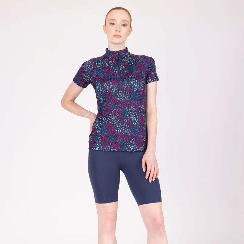 Aubrion React Short Sleeve Base Layer in Petal-3