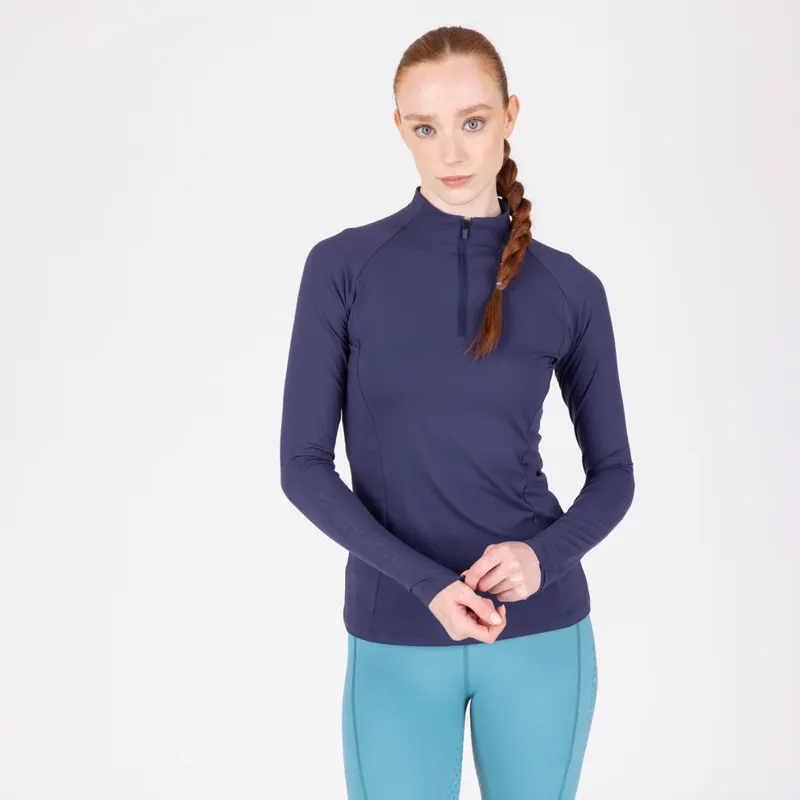 Aubrion React Long Sleeve Base Layer in Midnight-1