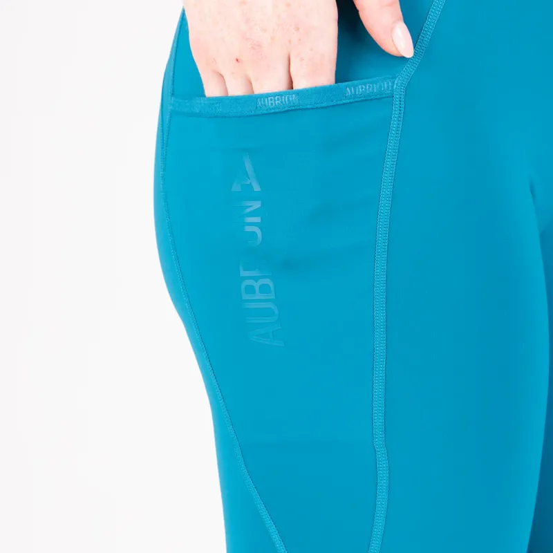 Aubrion React Rhythm Riding Tights in Kingfisher-1