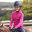 Aubrion React Young Rider Long Sleeve Base Layer in Fuchsia 