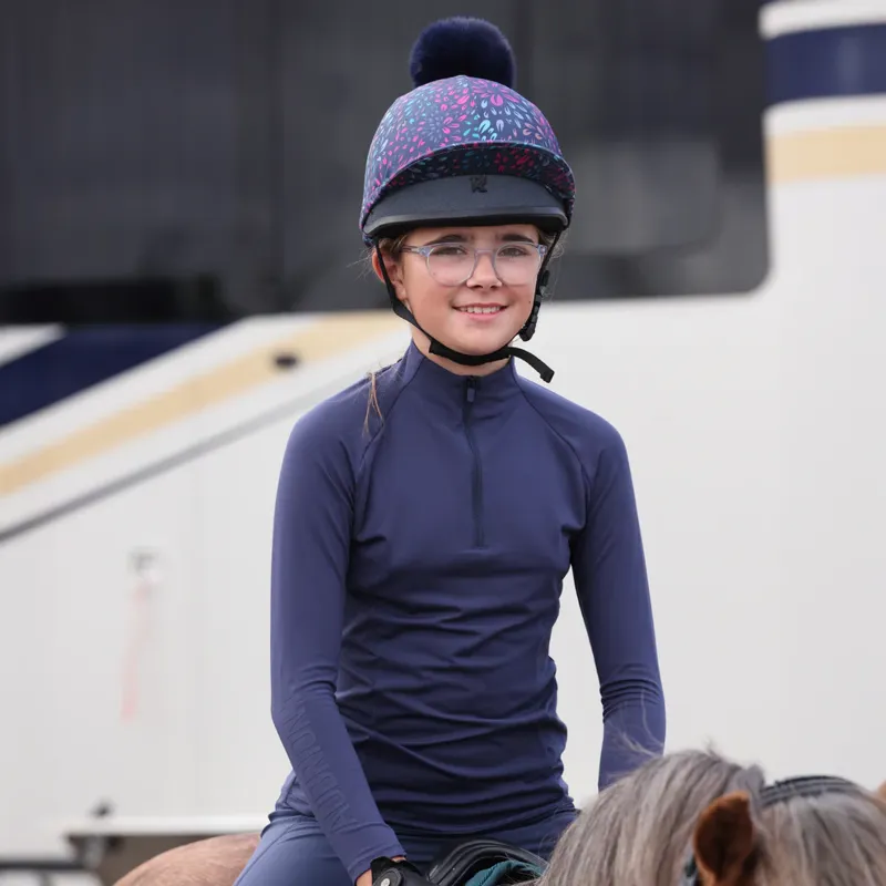 Aubrion React Young Rider Long Sleeve Base Layer in Midnight