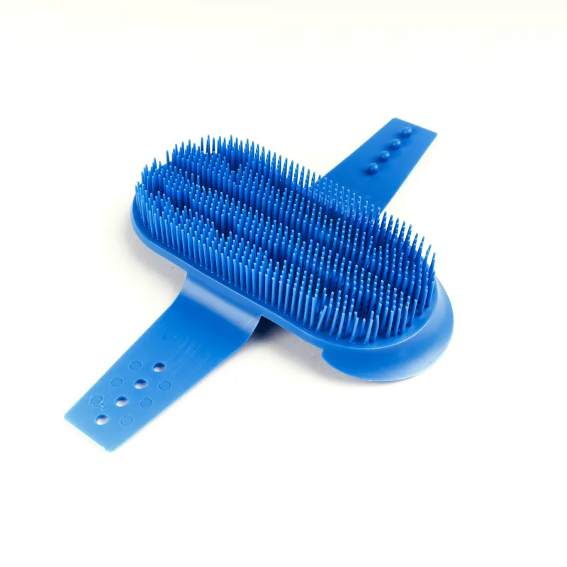 Shires Plastic One Size Curry Comb Blue-1