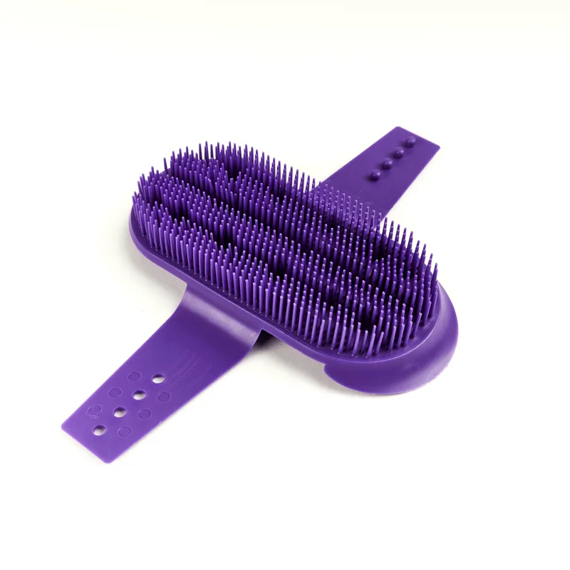 Shires Plastic One Size Curry Comb Purple-1