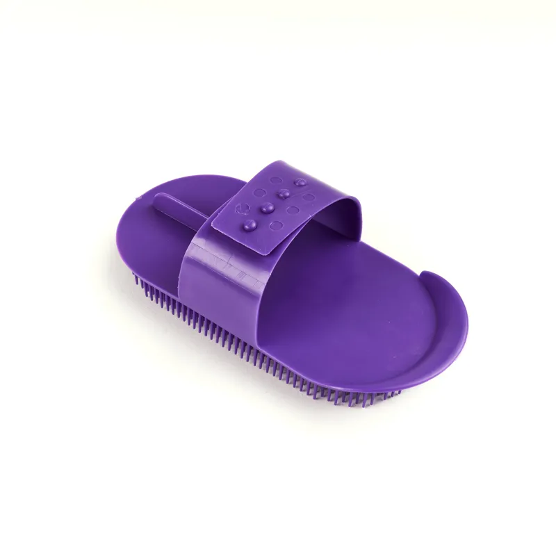Shires Plastic One Size Curry Comb Purple