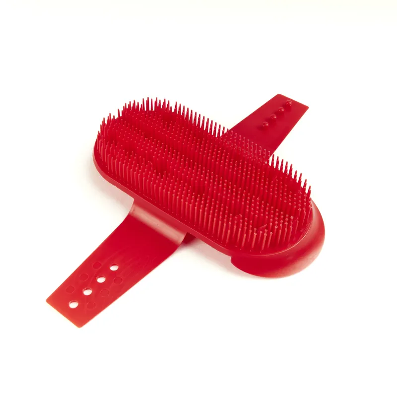 Shires Plastic One Size Curry Comb Red-1