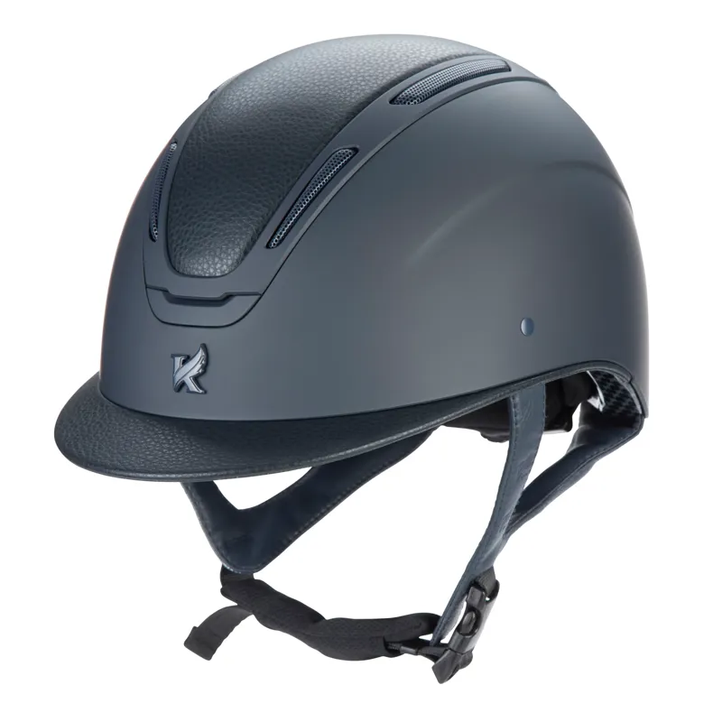 Karben Amity LTHR Riding Hat in Navy