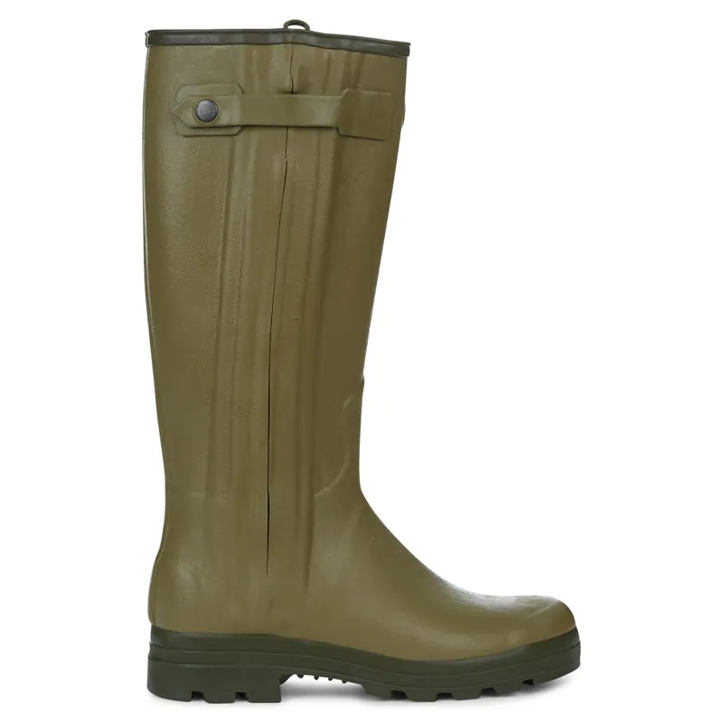 Le Chameau Mens Chasseur Leather Lined Boot Vert Vierzon-1