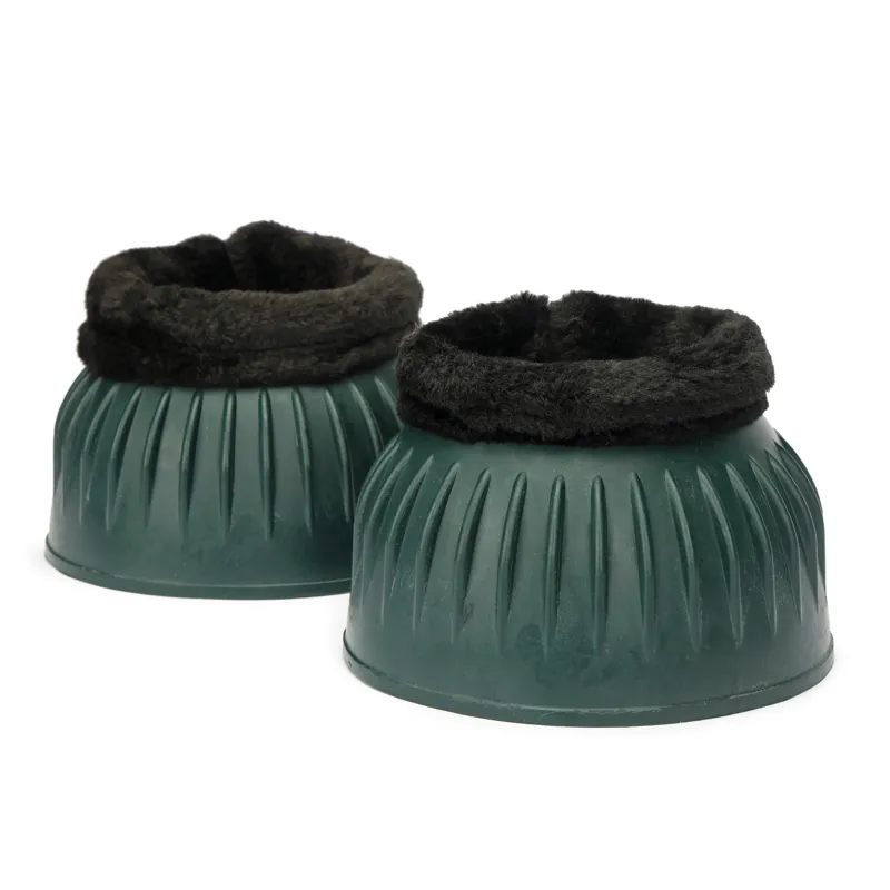 Arma Black Fleece Over Reach Boots Green-3