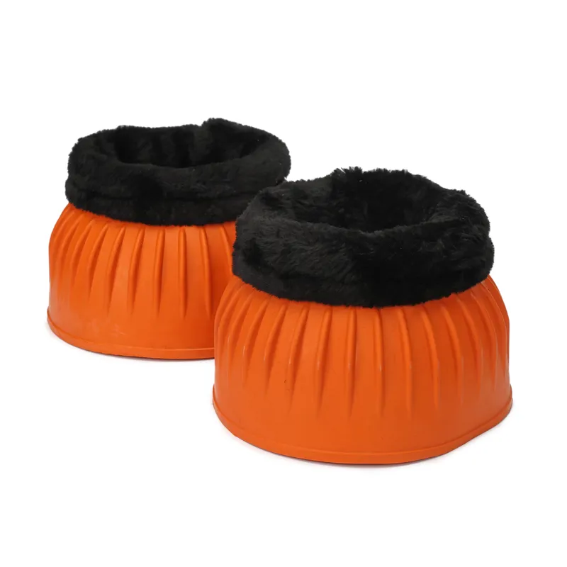 Arma Black Fleece Over Reach Boots Orange-3