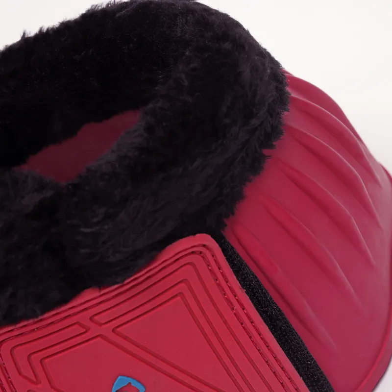 Arma Black Fleece Over Reach Boots Pink-2