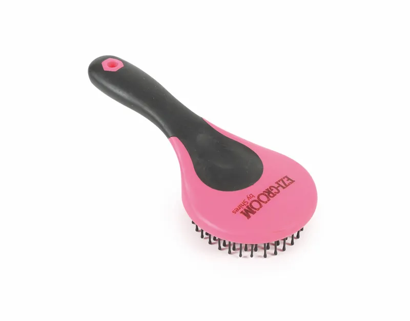 Ezi-Groom Grip Mane and Tail Brush Bright Pink