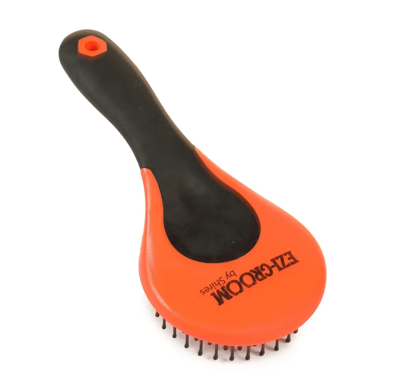 Ezi-Groom Grip Mane and Tail Brush Orange