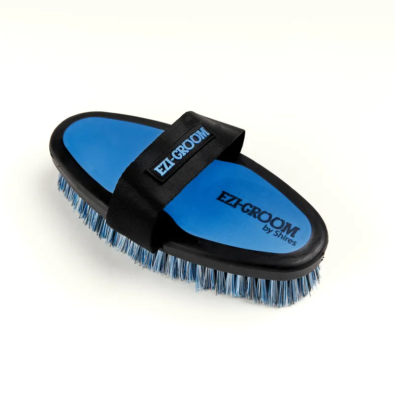 Ezi-Groom Grip Body Brush Bright Blue Large