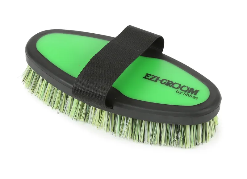 Ezi-Groom Grip Body Brush Lime Green Large-2