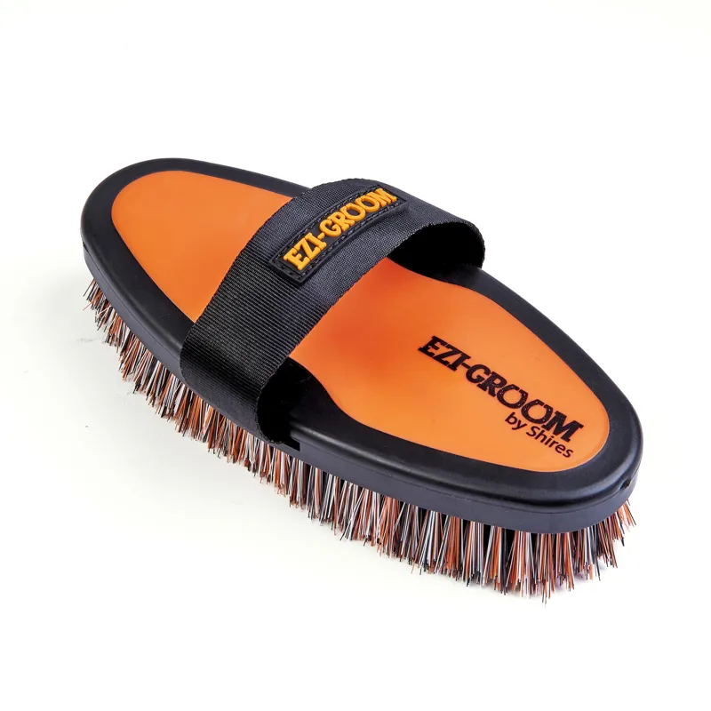 Ezi-Groom Grip Body Brush Orange Large