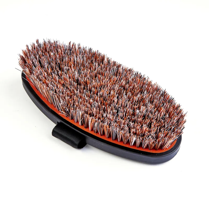 Ezi-Groom Grip Body Brush Orange Large-1