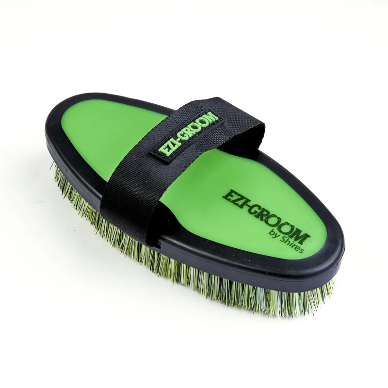 Ezi-Groom Grip Large Body Wash Brush Lime Green