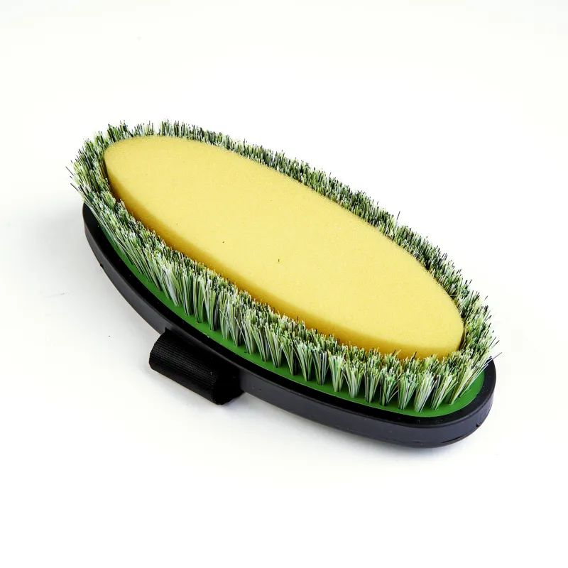 Ezi-Groom Grip Large Body Wash Brush Lime Green-1