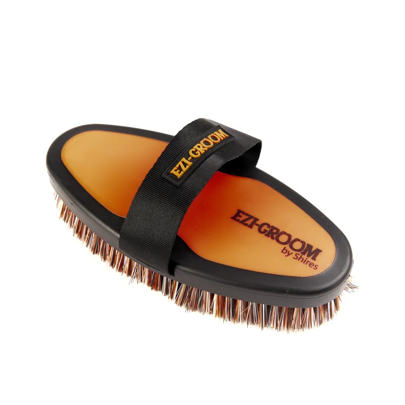 Ezi-Groom Grip Body Wash Brush Orange Large