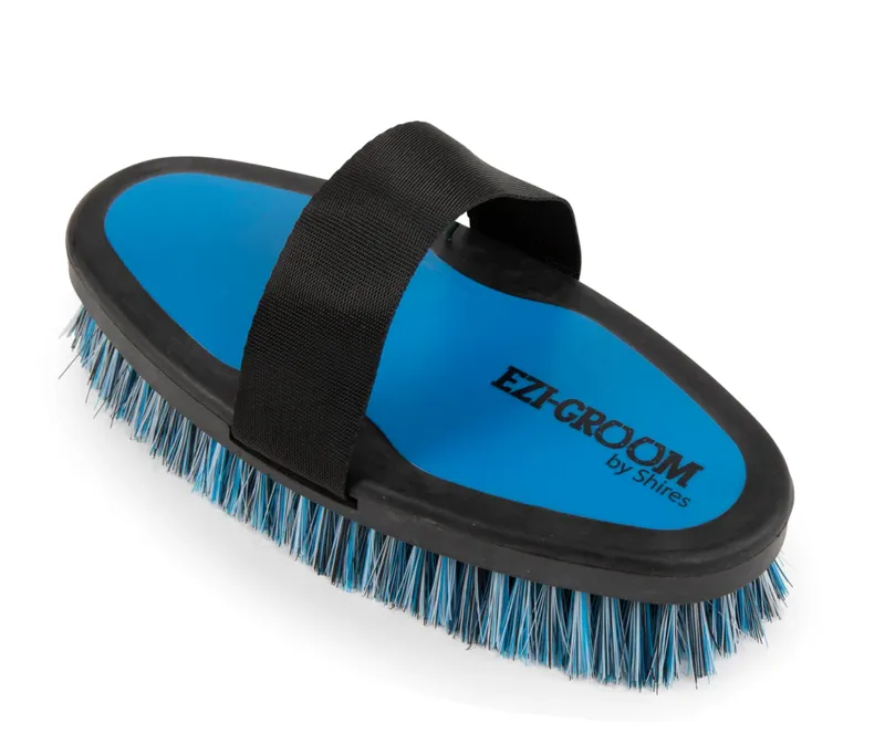  EZI-GROOM Grip Body Brush Small Bright Blue-2