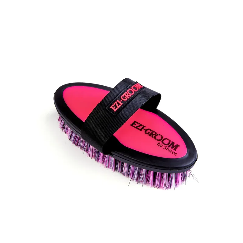  EZI-GROOM Grip Body Brush Small Bright Pink-2