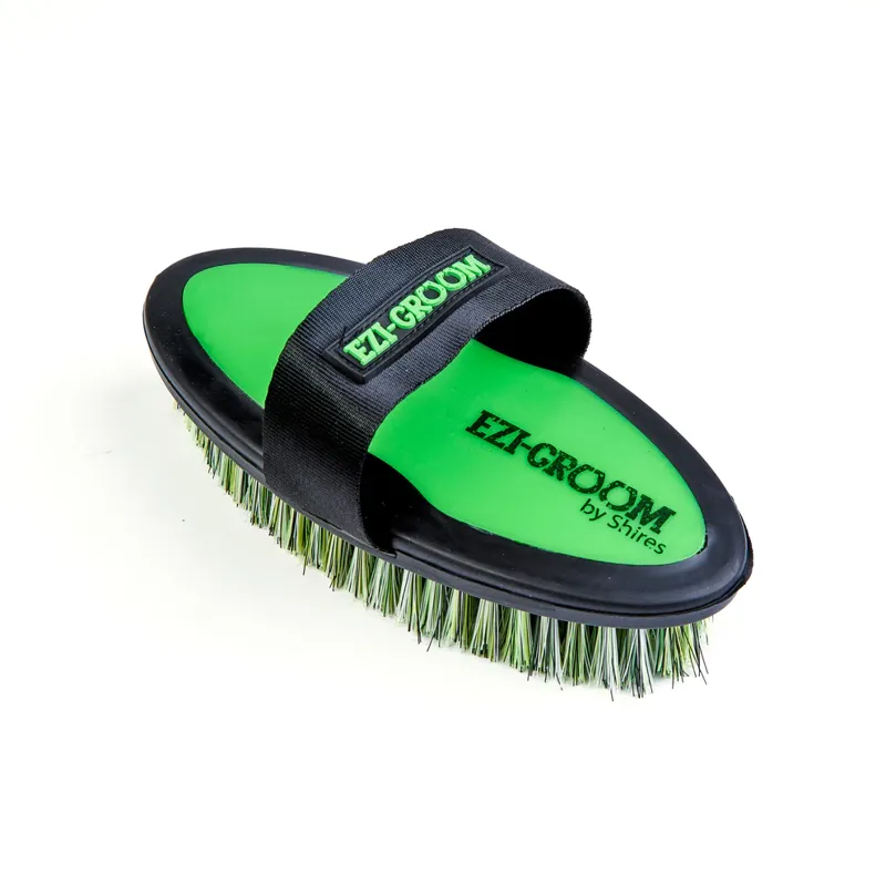  EZI-GROOM Grip Body Brush Small Bright Green-1