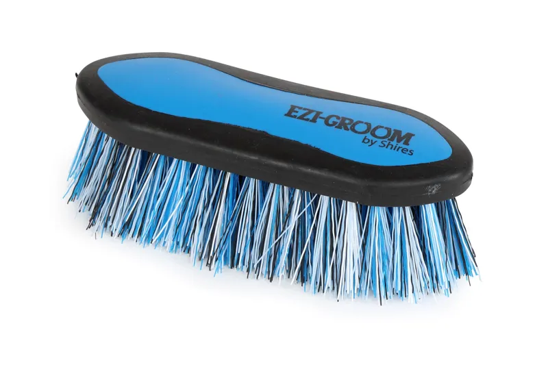 Ezi-Groom Grip Dandy Brush Bright Blue Small