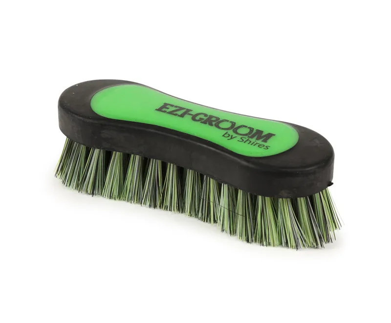 Ezi-Groom Grip Face Brush Lime Green Small