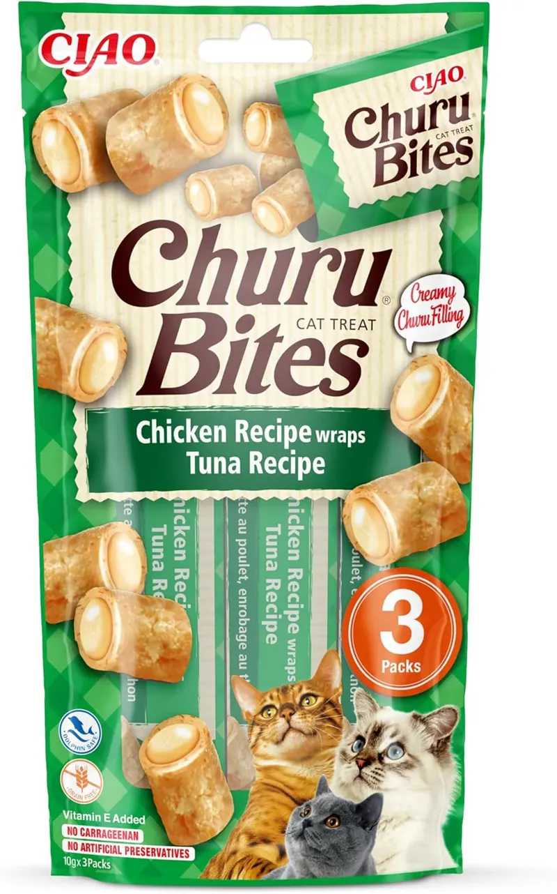 Churu Tuna Bites For Cats 3 Pk 