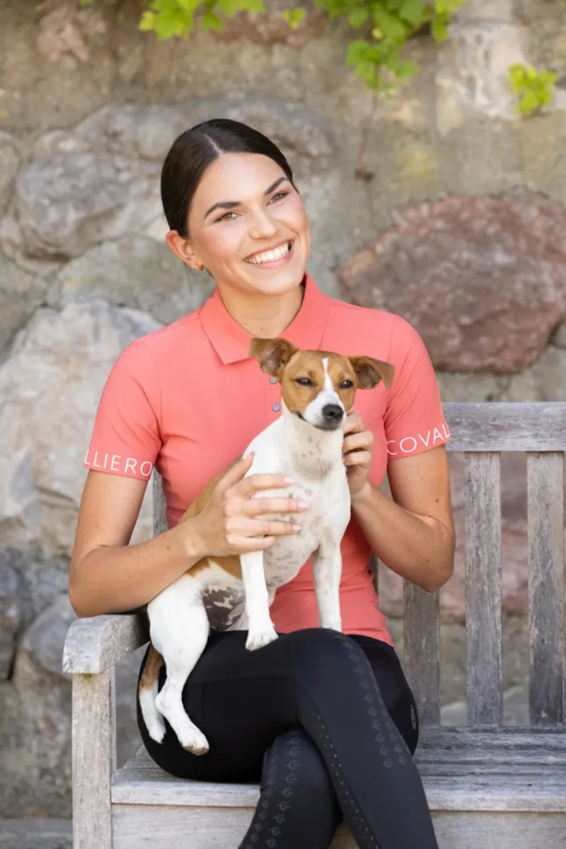 Covalliero Ladies Polo Shirt Coral-1