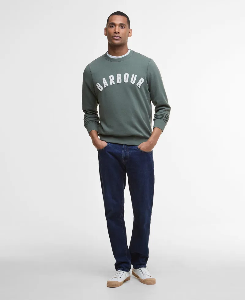 Barbour Mens Prep Logo Sweatshirt Thyme-1