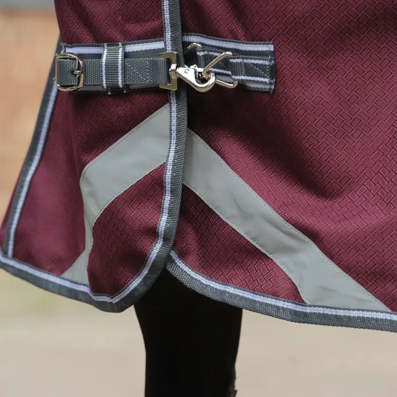 WeatherBeeta ComFiTec Plus Dynamic Medium 220g Rug/Neck Maroon/Grey-10