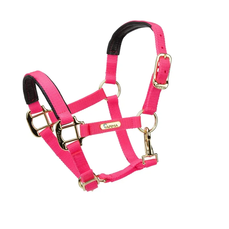  ARMA Topaz Nylon Headcollar Pink