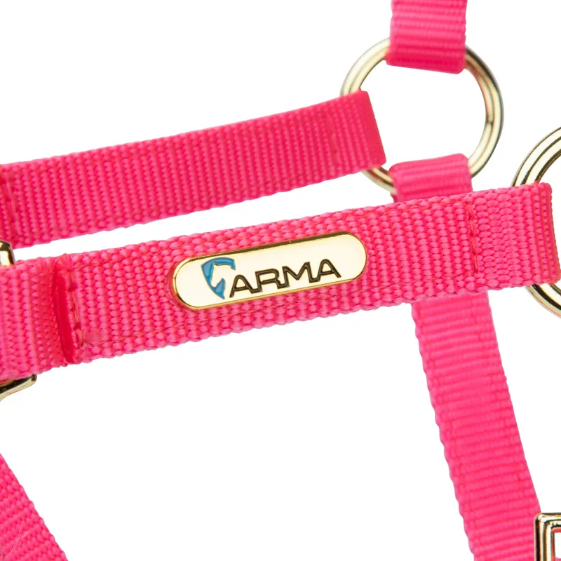  ARMA Topaz Nylon Headcollar Pink-3