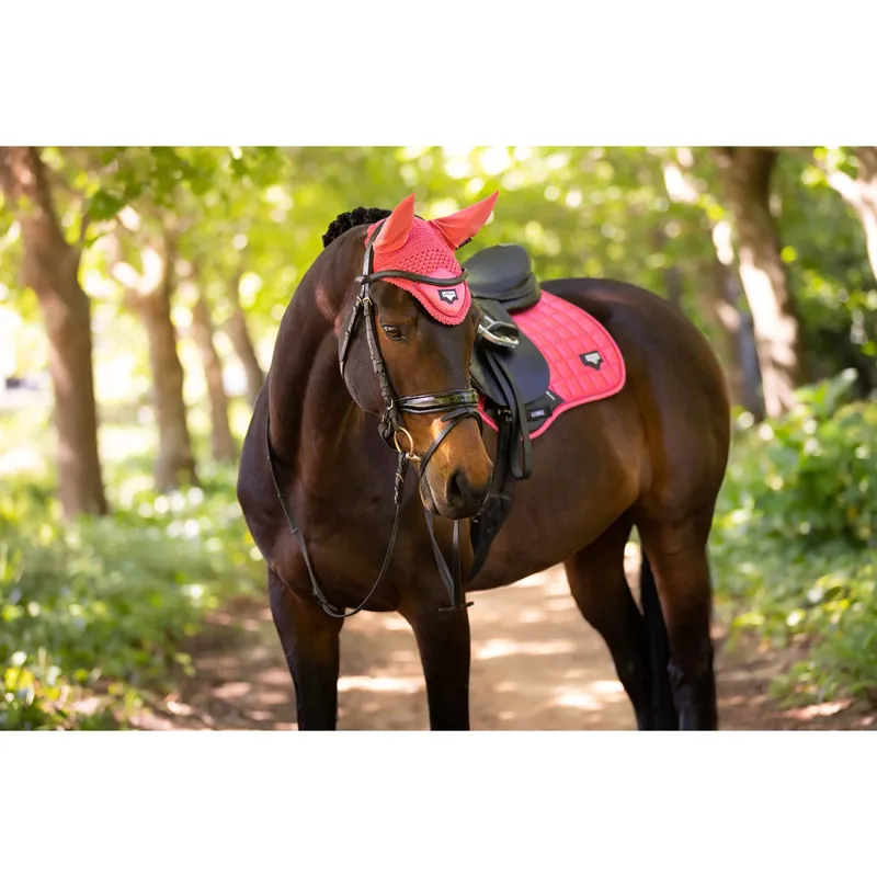LeMieux Loire Satin Fly Hood Papaya-2