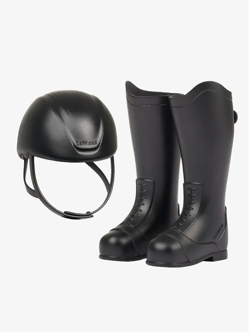LeMieux Toy Rider Boots and Helmet Black