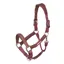 Velociti Lusso Padded Leather Headcollar Burgundy