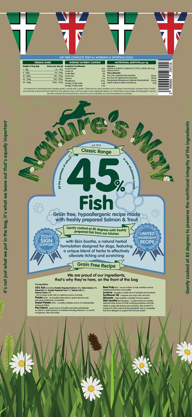  Natures Way Classic Kibble 45% Fish 12kg