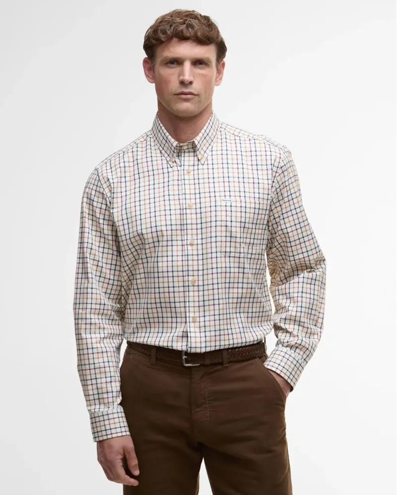 Barbour Men's Tattersall Sporting Shirt Copper-1