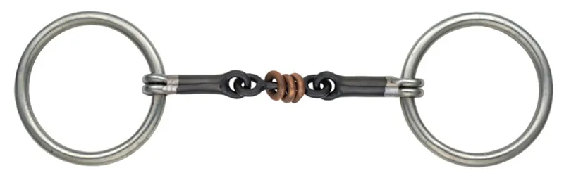 Sweet Iron Copper Roller Snaffle BLACK SWEET IRON