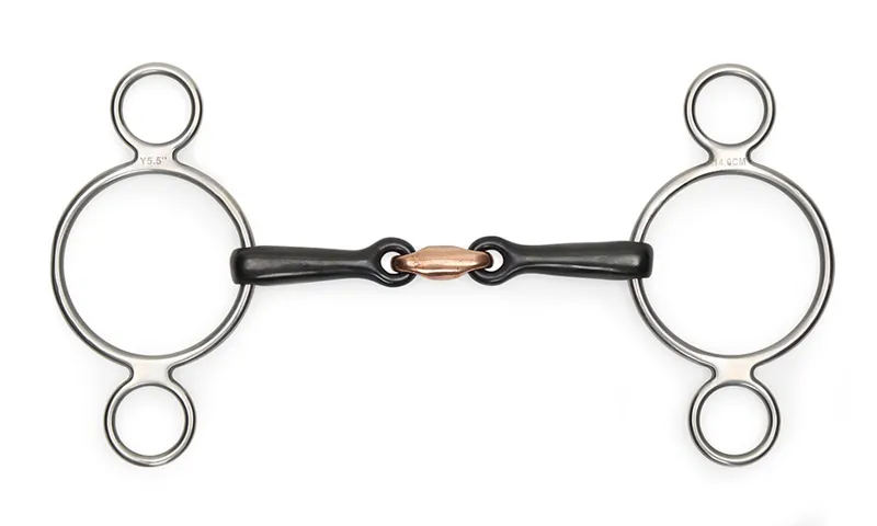 Sweet Iron Two Ring Gag BLACK SWEET IRON