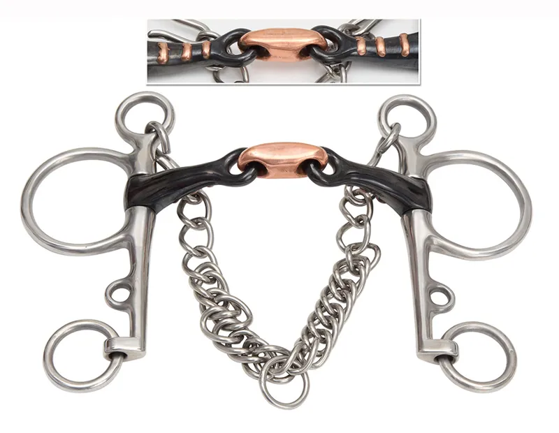 Sweet Iron Double Jointed Pelham BLACK SWEET IRON