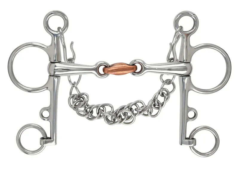 3 Ring Dutch Gag With French Link