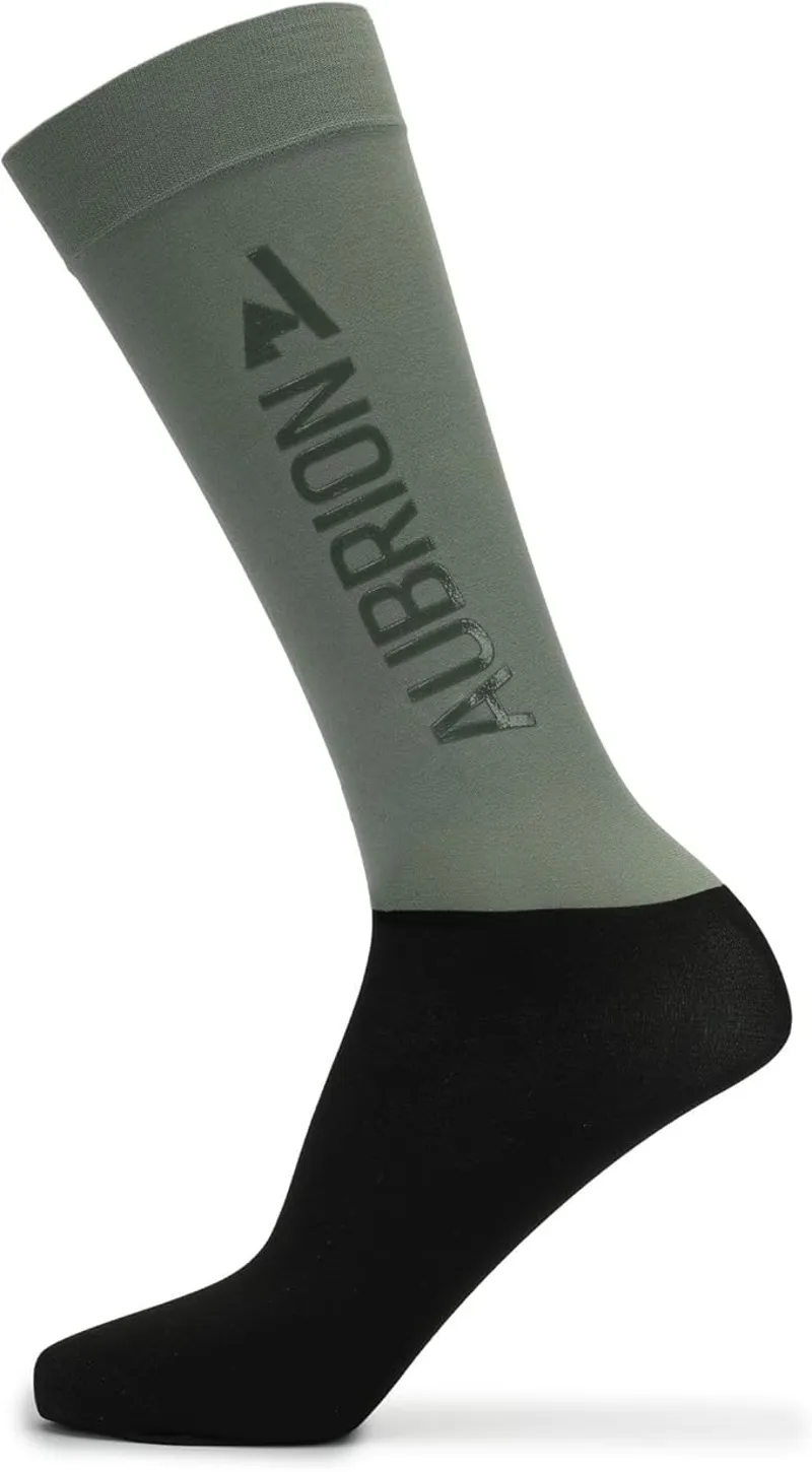 Aubrion React Young Rider Performance Socks in Sage-1