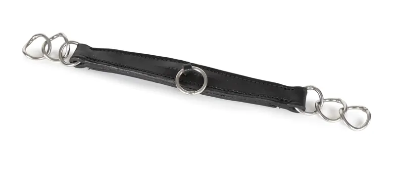 Blenheim Leather Curb Chain BLACK